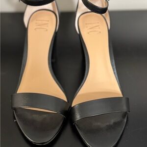 INC International Concepts Women's Black Sandals